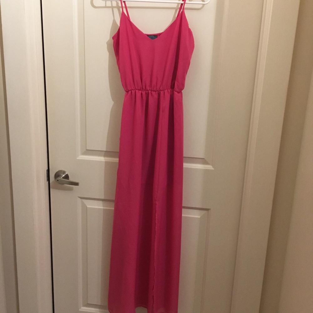 Pink maxi dress